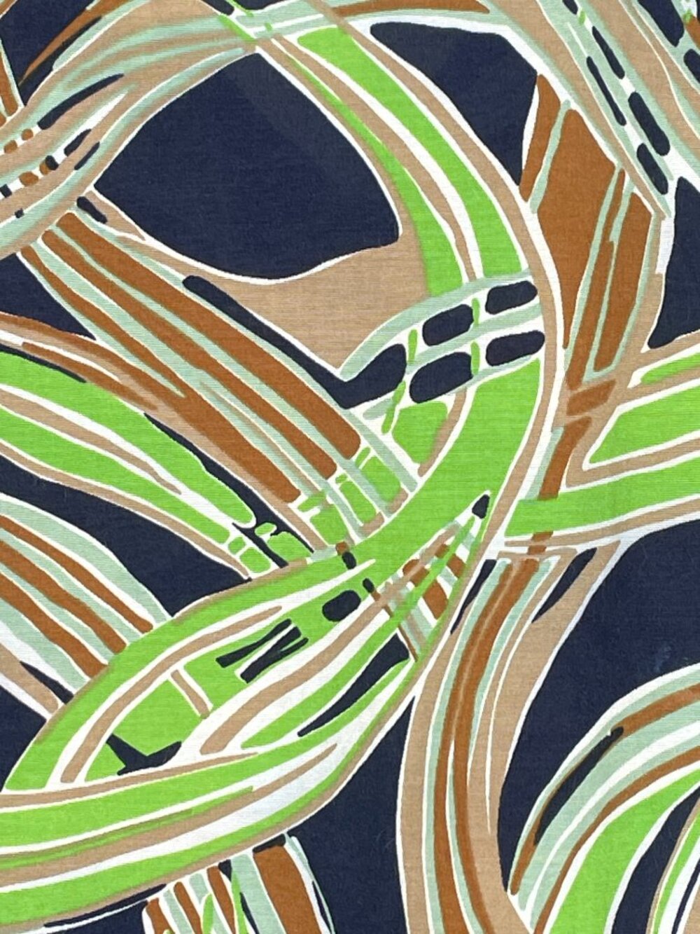 Talbots Silk Cotton Abstract Print Tie Neck Blouse Top Size 10 - Picture 9 of 11